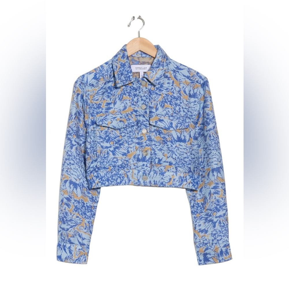 Derek Lam Blue and Gold Jean Jacket